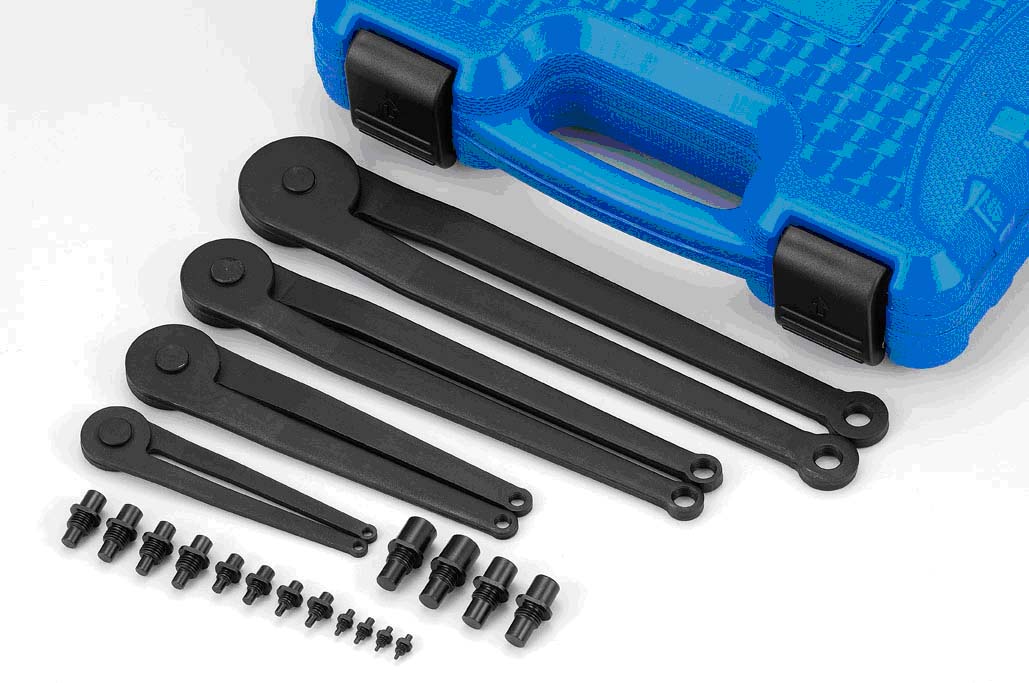 WRENCHES FOR NUTS WITH TOP HOLES TOOL SET