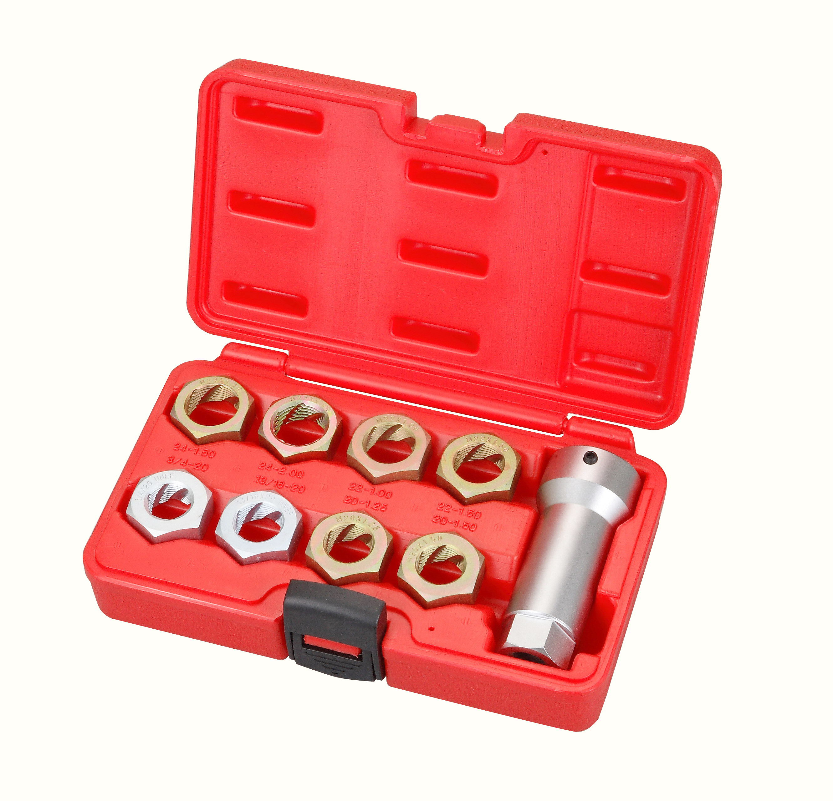 TWIST AXLE SPINDLE RETHREADING SET 9PCS