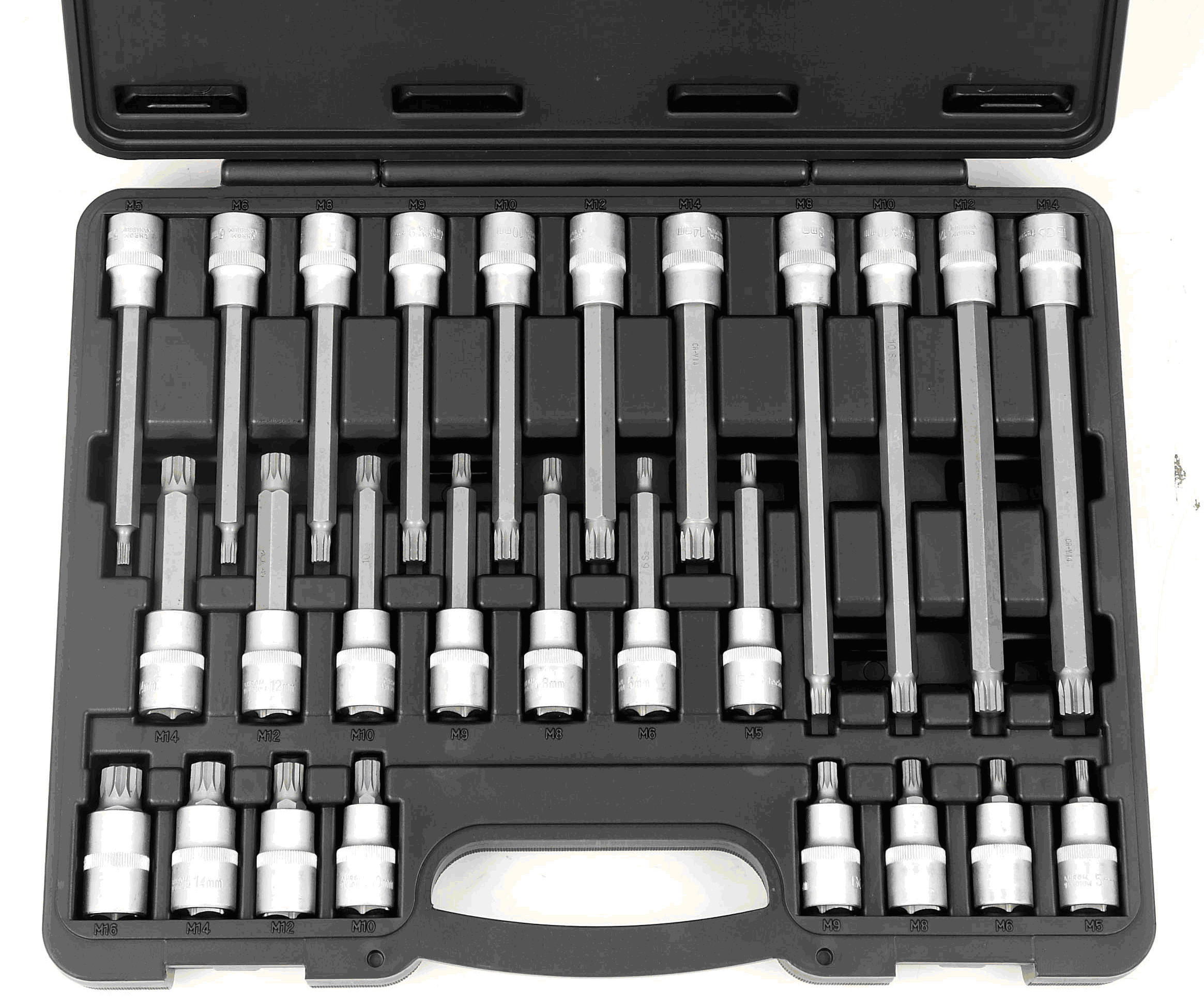 26PCS 1/2”DR.SPLINE BIT SOCKET SET