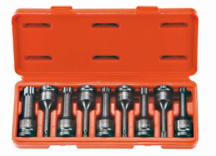 9PCS 1/2 IMPACT BIT SOCKET SET