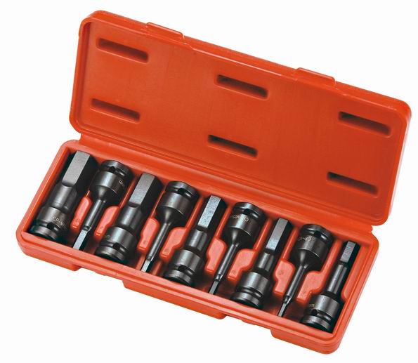 9PCS 1/2 IMPACT BIT SOCKET SET