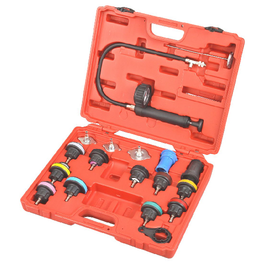 UNIVERSAL RADIATOR PRESSURE TEST KIT (NYLON 6-6 18PCS)