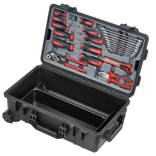 PLASTIC TOOL BOX WITH ASSORTMENT 83PCS