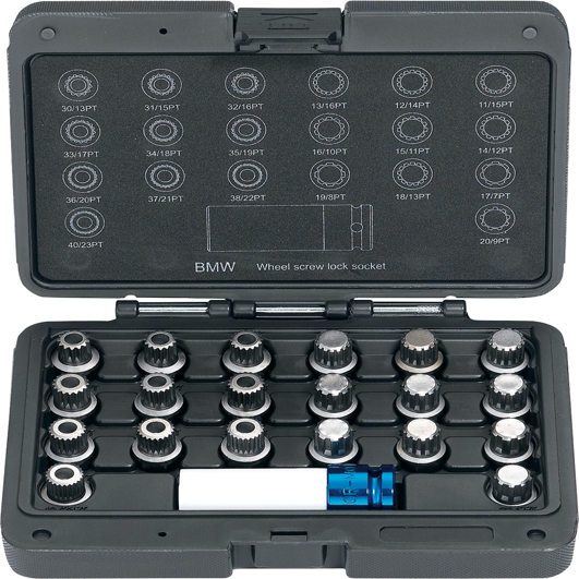 21PCS BMW WHEEL LOCK SCREW SOCKET SET 