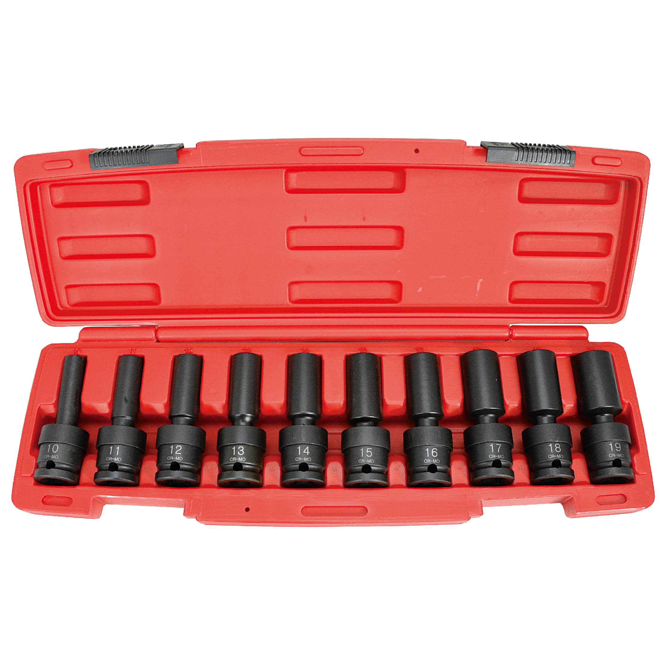 10pcs 3/8 DEEP IMPACT UNIVERSAL SOCKET SET