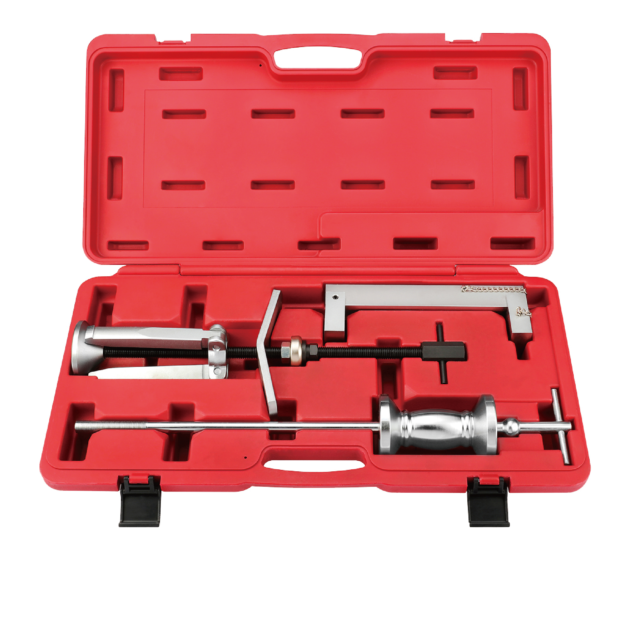 CYLINDER SLEEVE PULLER SET  ( with support & slide hammer )