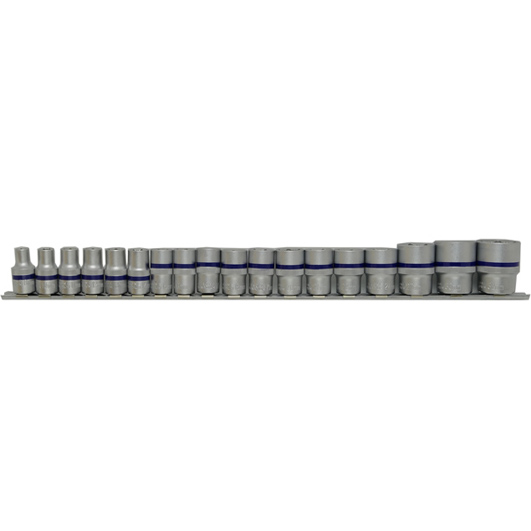 18PCS 1/2 INCH DRIVE ANTI-SLIP SOCKET SET