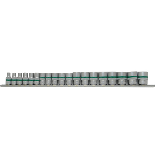 19PCS 3/8 INCH DRIVE ANTI-SLIP SOCKET SET