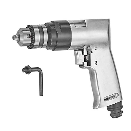 10MM REVERSIBLE AIR DRILL WITH KEYED DRILL CHUCK